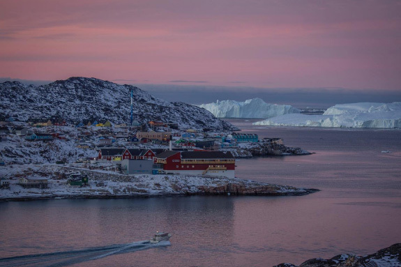 grönlanti maisemakuva rannikolta